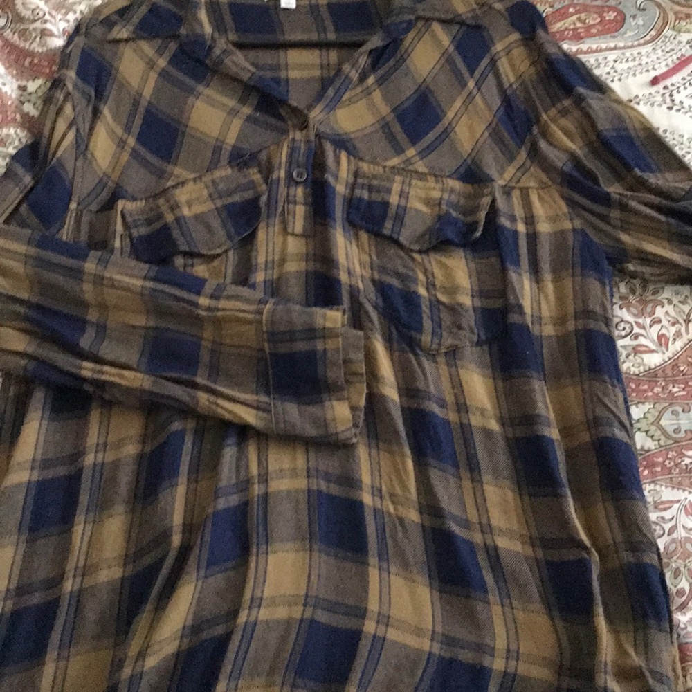 Plaid tunic